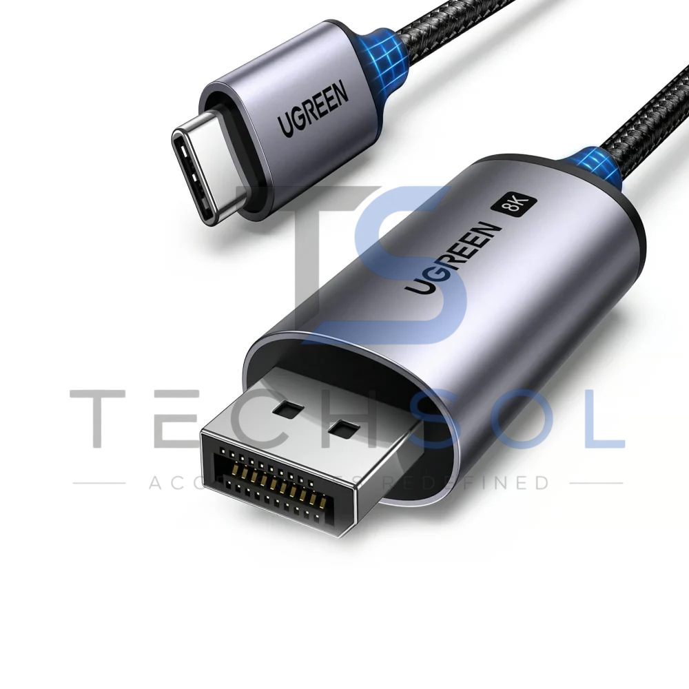 UGreen USB-C to DisplayPort Cable (8K@60Hz)(2 Meter) | UGreen 25158 | Tech Sol