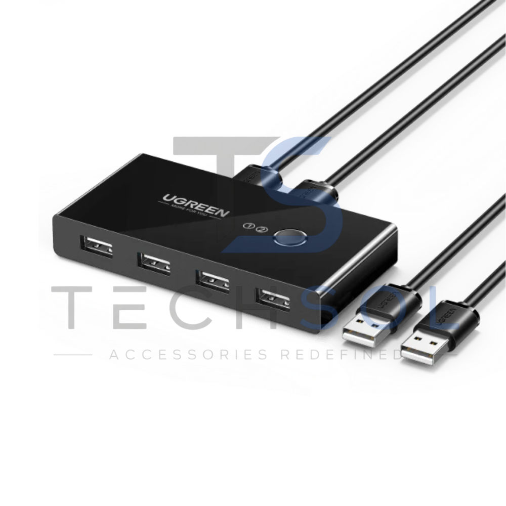 UGreen USB 2.0 2-in-4 Out USB Sharing Switch Box | UGreen 30767 | Tech Sol
