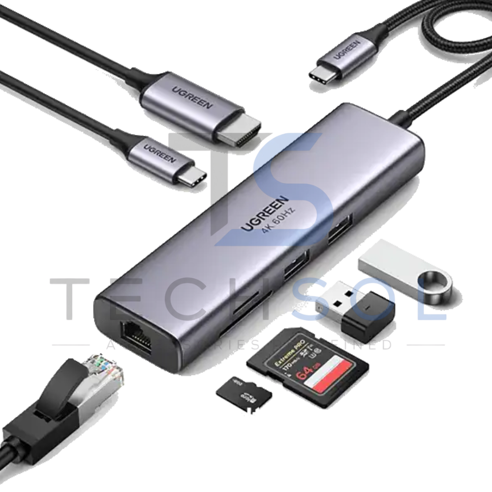 UGreen Revodok 7-in-1 USB-C Multiport Hub | UGreen 60515 | Tech Sol
