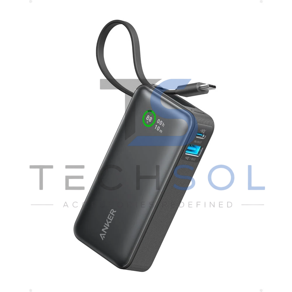Anker 10000 mAh 30W PowerBank - Type C Built-in Cable | Anker 1259 | Tech Sol